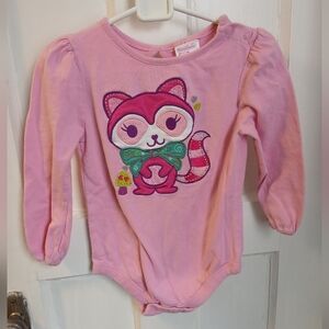 2/$12 24m Toddler Girl Onesie Bodysuit Racoon Cute Animal Clothing Mushroom Boho